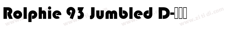 Rolphie 93 Jumbled D字体转换